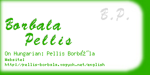 borbala pellis business card